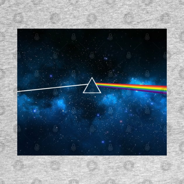 Pink Floyd Dark Side of the Moon Space Blue by Irla